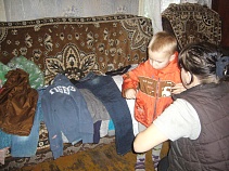 Одежда и продукты для семьи Куликовых