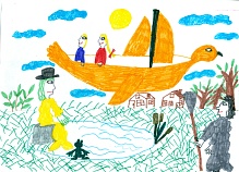 Настюша рисует